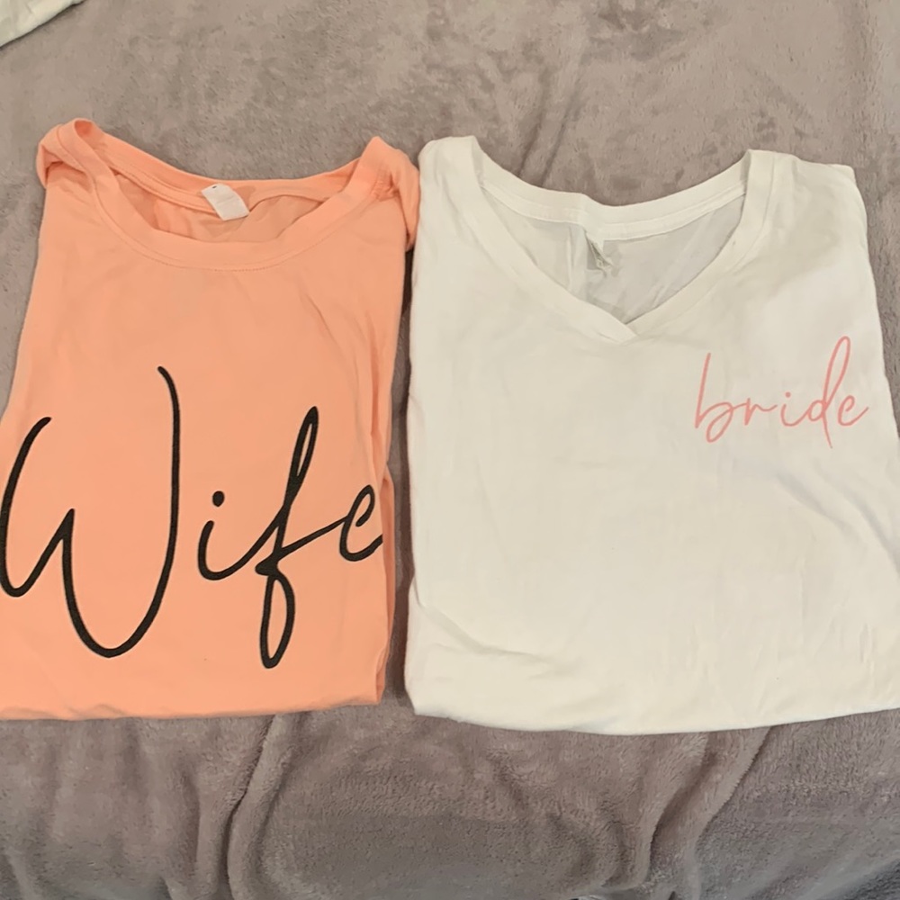Bride & Wife shirts